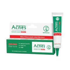 Mentholatum Acnes Blemish Clear Cream - Kem giảm mụn chuyên sâu (Hộp 1 tuýp 10g)