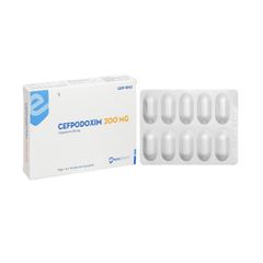 Cefpodoxim 200 mg - Điều trị các bệnh nhiễm trùng do vi khuẩn khác nhau (Hộp 1 vỉ x 10 viên)