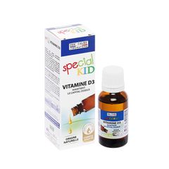 Siro Special Kid Vitamin D3 - Bổ sung vitamin D3, hỗ trợ hấp thu canxi (Hộp 1 chai 20ml)