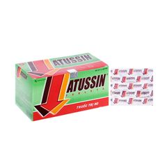 Atussin - Giảm các triệu chứng ho khan (Hộp 25 vỉ x 4 viên)