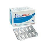Repamax 650mg - Hạ sốt, giảm đau nhẹ và vừa (Hộp 10 vỉ x 10 viên)