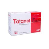 Tatanol Forte 650mg - Điều trị các cơn đau do cảm cúm, đau xương khớp (Hộp 30 vỉ x 5 viên)
