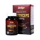 Viên uống Drlife Natural Herb Cordyceps 1500mg Arnet Pharmaceutical - Giúp bổ phổi, bổ thận (Hộp 60 viên)