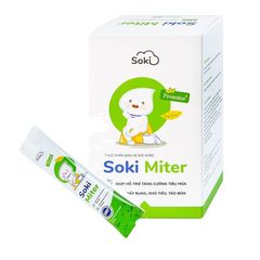 Bột hòa tan Soki Miter - Hỗ trợ tăng cường tiêu hóa, giảm đầy bụng, khó tiêu, táo bón (Hộp 20 gói)
