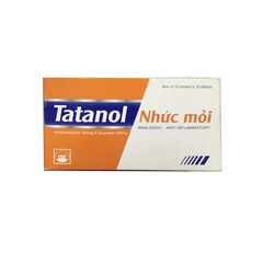 Tatanol nhức mỏi 325mg/200mg - Điều trị các cơn đau, nhức mỏi (Hộp 10 vỉ x 10 viên)
