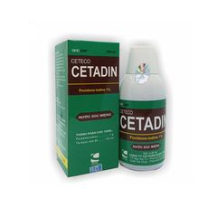 Cetecocetadin - Nước súc miệng điều trị các trường hợp viêm, nhiễm khuẩn ở miệng, họng; vệ sinh răng miệng (Hộp 1 lọ 250ml)