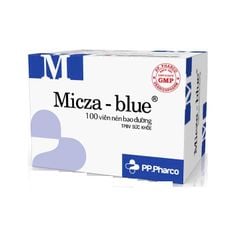 Thực phẩm bảo vệ sức khỏe Micza Blue - Hỗ trợ giảm tiểu buốt do sỏi thận, sỏi túi mật (Hộp 100 viên)