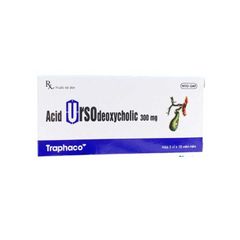 Acid ursodeoxycholic 300mg - Điều trị xơ gan mật nguyên phát (Hộp 3 vỉ x 10 viên)