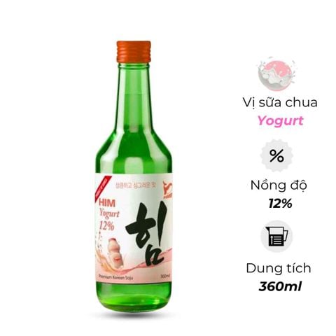 Rượu Soju Hàn Quốc Him vị sữa chua Yogurt 360ml