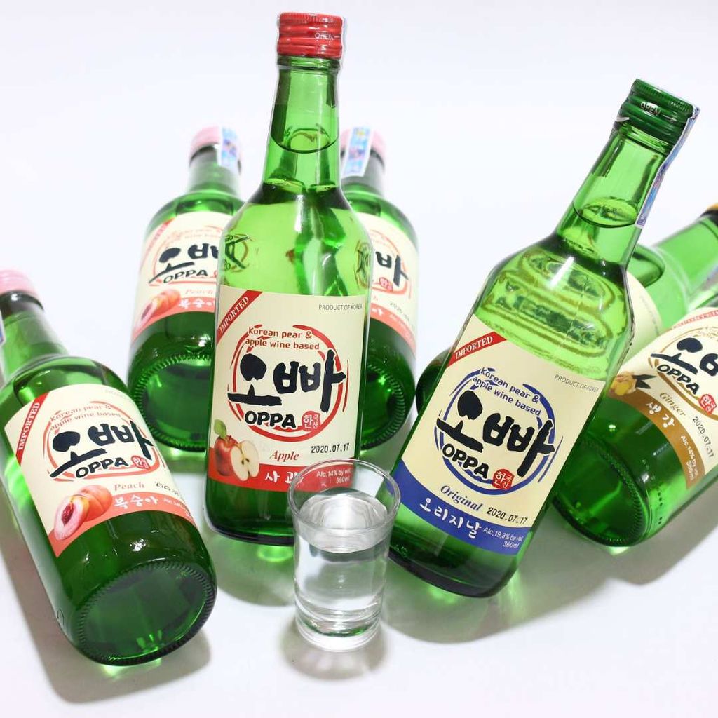  Rượu Soju Hàn Quốc Oppa vị Mận Plum 360ml 
