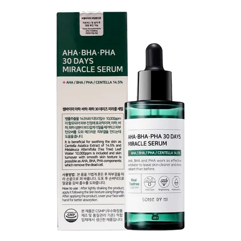 Tinh chất dưỡng da trị mụn Some by Mi AHA-BHA-PHA 30 days Miracle Serum