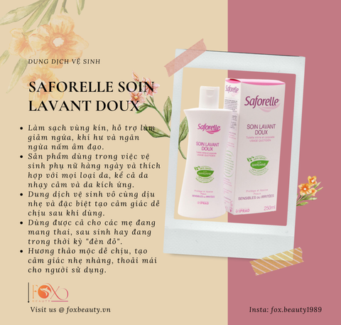 Dung dịch vệ sinh Saforelle Soin Lavant Doux