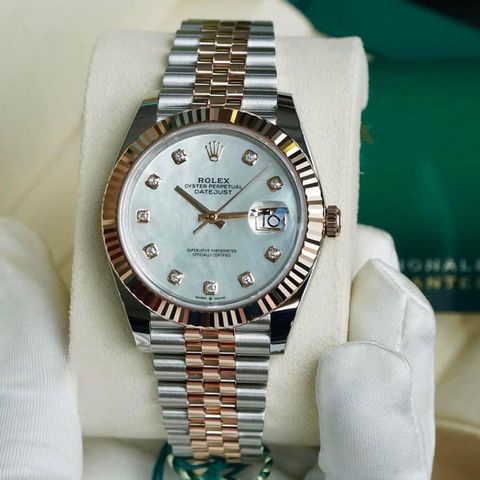  Đồng Hồ Rolex Datejust 126331 Demi Mop - Cọc Số Kim Cương 41mm 