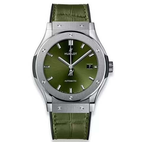  Hublot Classic Fusion Green Titanium 42mm 