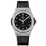  Đồng Hồ Hublot Classic Fusions Titanium Pave  42mm Like New 