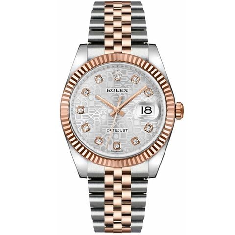  Rolex Datejust 116231 Demi Mặt Số Vi Tính Trắng 36mm - Cọc Số Kim Cương 