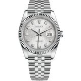  Rolex Datejust 116234 Vi Tính Trắng - Cọc Số Kim Cương 