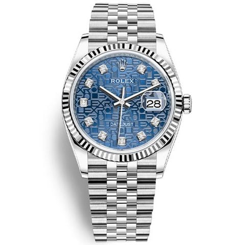  Rolex Datejust 116234 Vi Tính Xanh - Cọc Số Kim Cương 