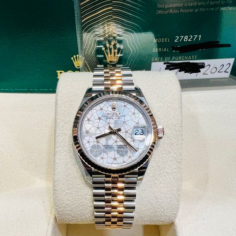  Rolex Datejust 278271 Demi Floral Motif 31mm 