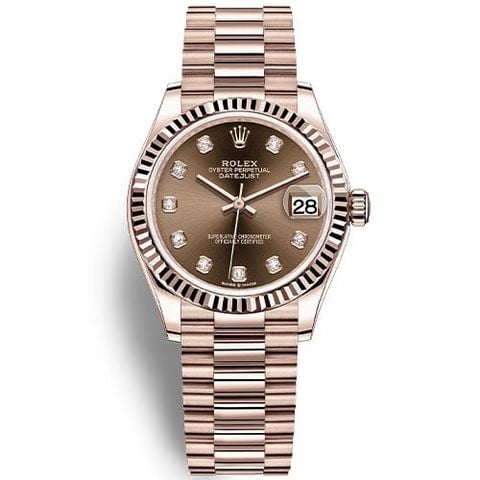  Đồng Hồ Rolex Datejust 278275 Everose Gold 18k 31mm - Cọc Số Kim Cương 