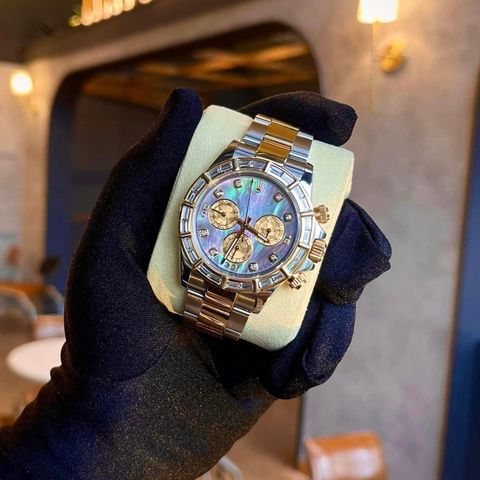  Rolex Daytona 116503 Dark Mop Crystal Diamond Two Tone Steel Gold 40mm 