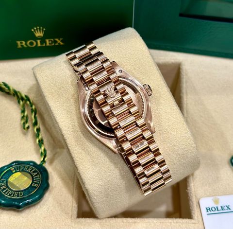  ROLEX LADY DATEJUST 279175 ROSE GOLD 28MM - CỌC SỐ KIM CƯƠNG NGÔI SAO 