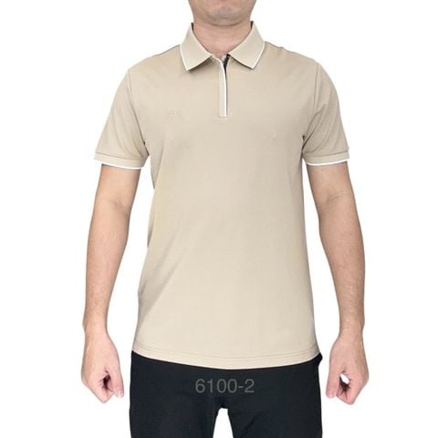  Polo Ngắn Tay Kéo Khóa 6100 