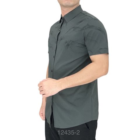  Sơ Mi Ngắn Tay Hình Chìm 12435 