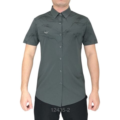  Sơ Mi Ngắn Tay Hình Chìm 12435 