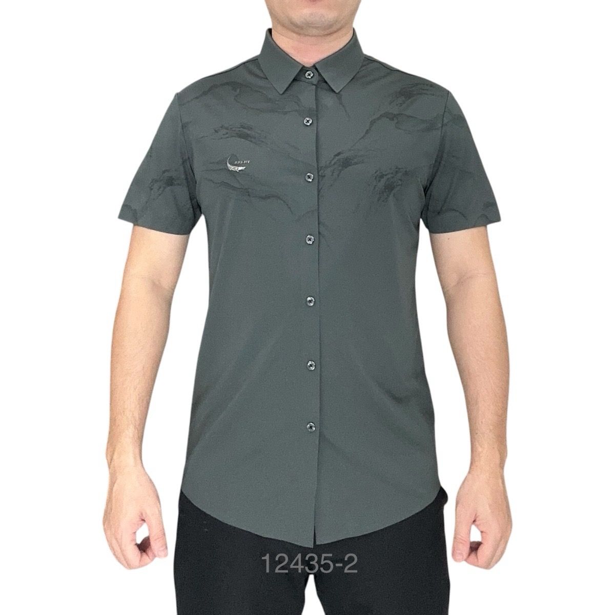 Sơ Mi Ngắn Tay Hình Chìm 12435