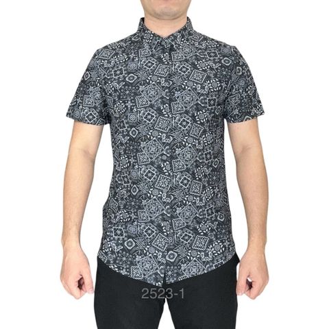  Sơ Mi Co Giãn Ngắn Lượn 2523 