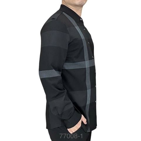  Sơ Mi Co Giãn Dài 77008-1 