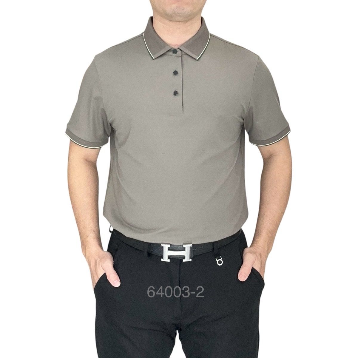Polo Ngắn Tay Trơn 64003