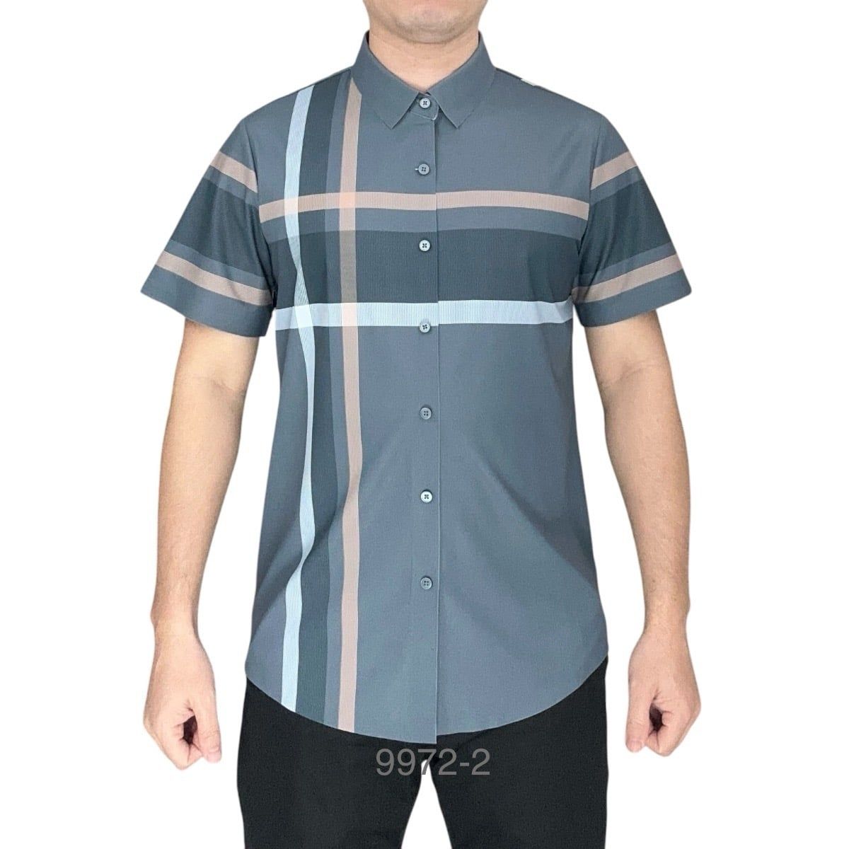 Sơ Mi Co Giãn Ngắn Lượn 9972