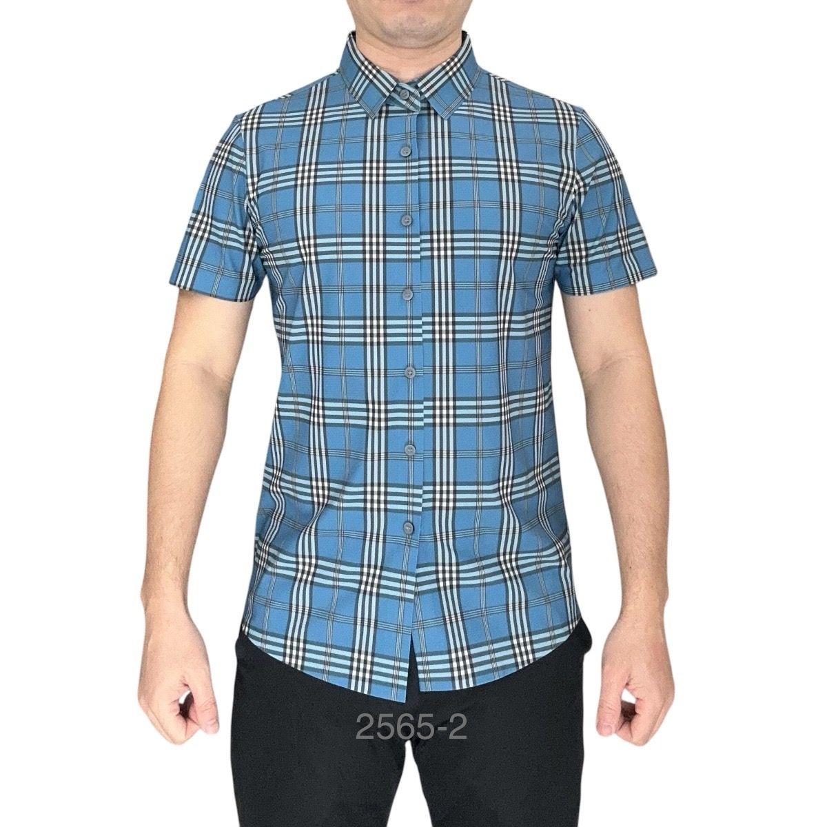 Sơ Mi Co Giãn Ngắn Lượn 2565