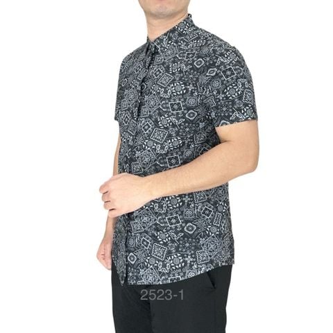  Sơ Mi Co Giãn Ngắn Lượn 2523 