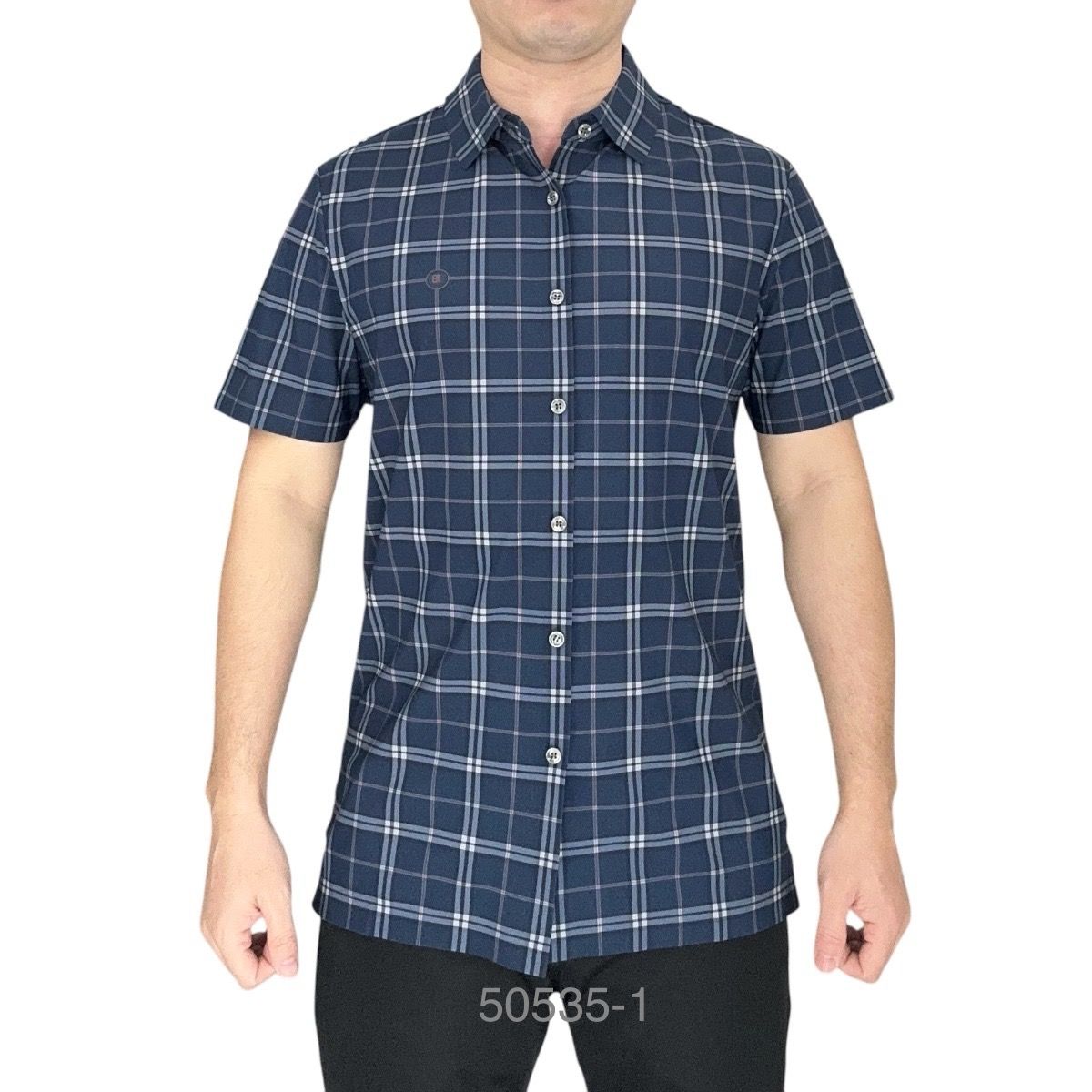 Sơ Mi Co Giãn Ngắn Ngang 50535