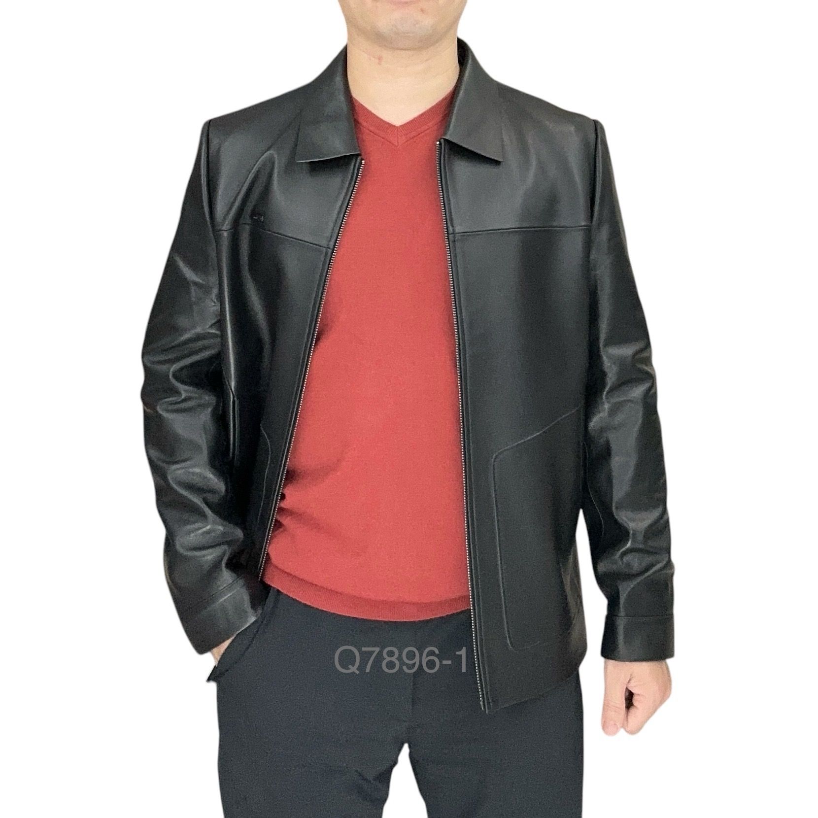 Khoác Da Cừu Cổ Bẻ Q7896-1