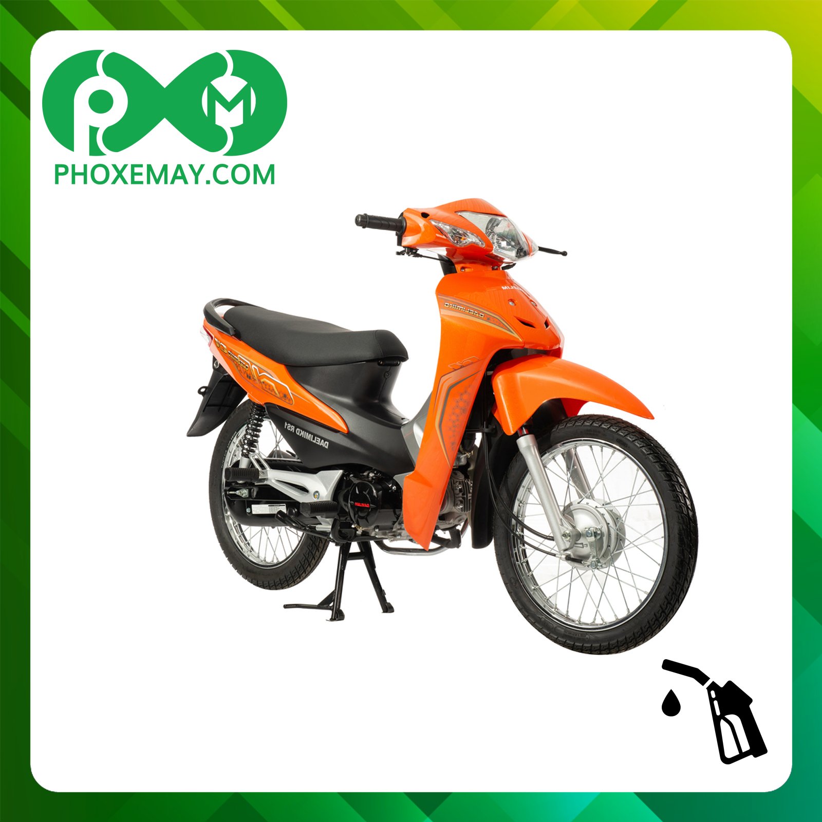 Xe Máy 50cc CUB 86 Daelim Vành 72 Nan Phanh Cơ