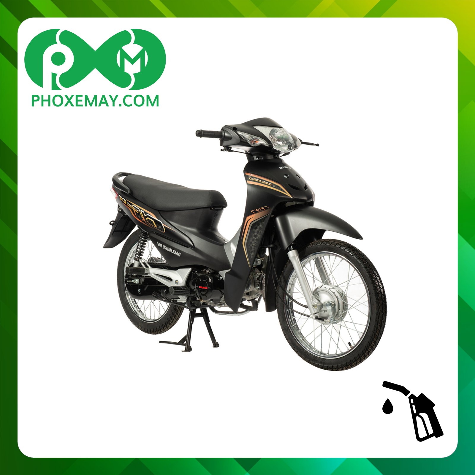 Xe Máy 50cc CUB 86 Daelim Vành 72 Nan Phanh Cơ