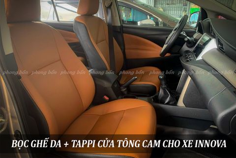  Bọc Ghế Da Và Tappi Cửa Cho Xe Toyota Innova Chuyên Nghiệp Tại Bình Dương 