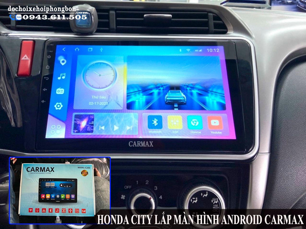 Honda City Lắp Đặt Màn Hình DVD Android Carmax Tốt Nhất 2023