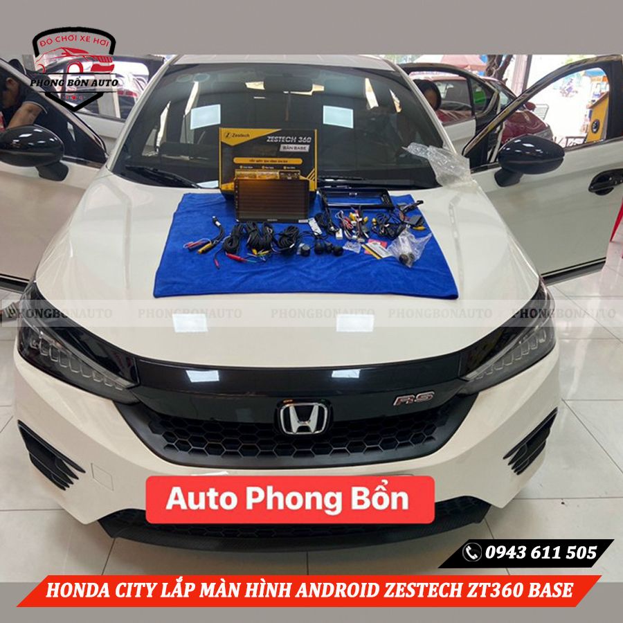 Lắp Màn Hình Liền Camera 360 ZESTECH ZT360 Cho Xe HONDA CITY