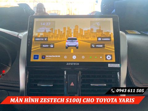  Màn Hình Zestech S100J Lắp Đặt Cho Xe Toyota Yaris 