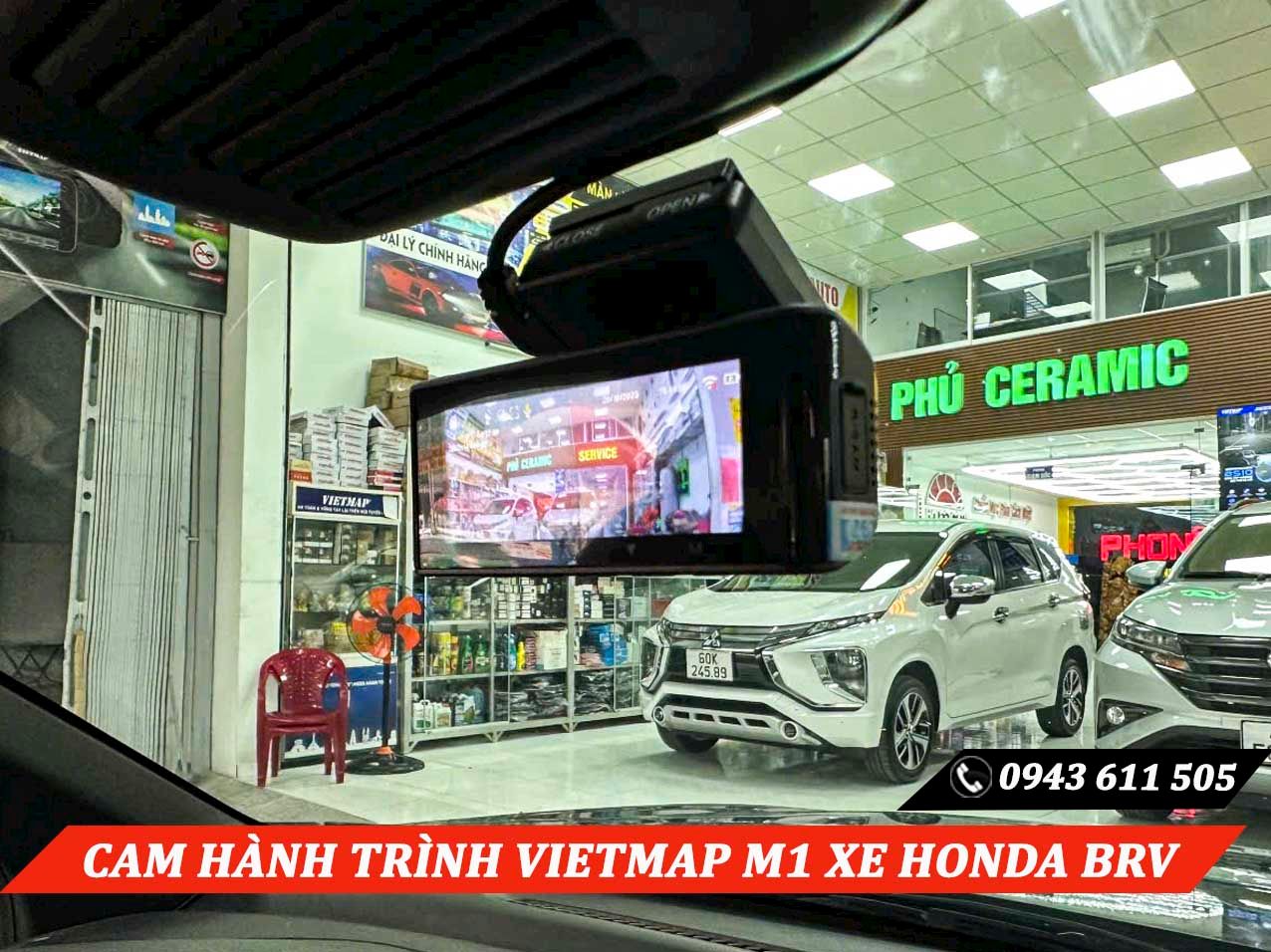 Xe Honda Brv Lắp Camera Hành Trình Vietmap Speedmap M1