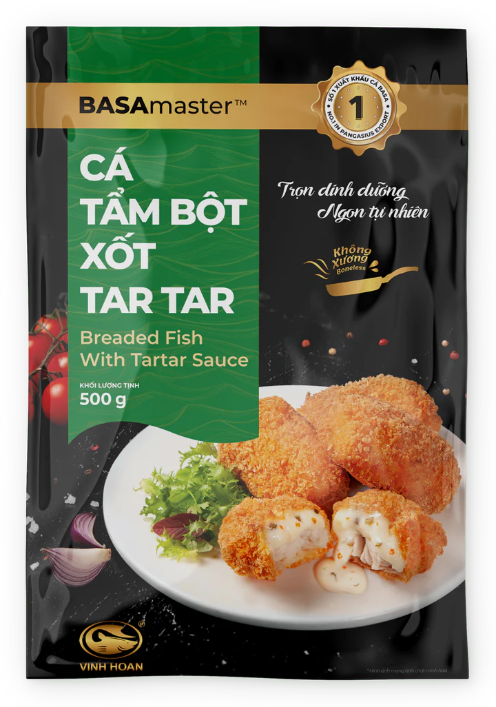  CÁ BASA TẨM BỘT XỐT TAR TAR (300G/500G) 