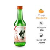 Rượu Soju Hàn Quốc Him vị Quýt Mandarine 360ml