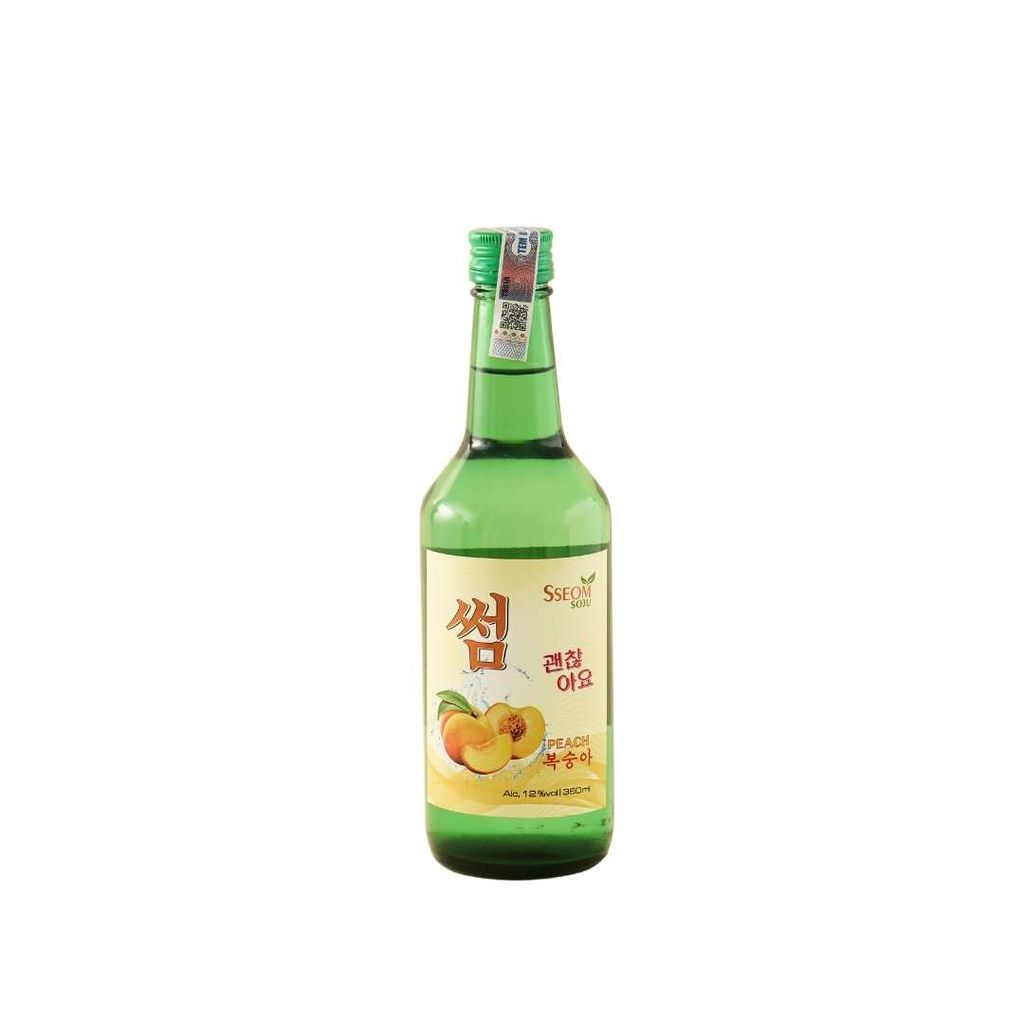  Rượu Soju Sseom vị Đào Peach 360ml 