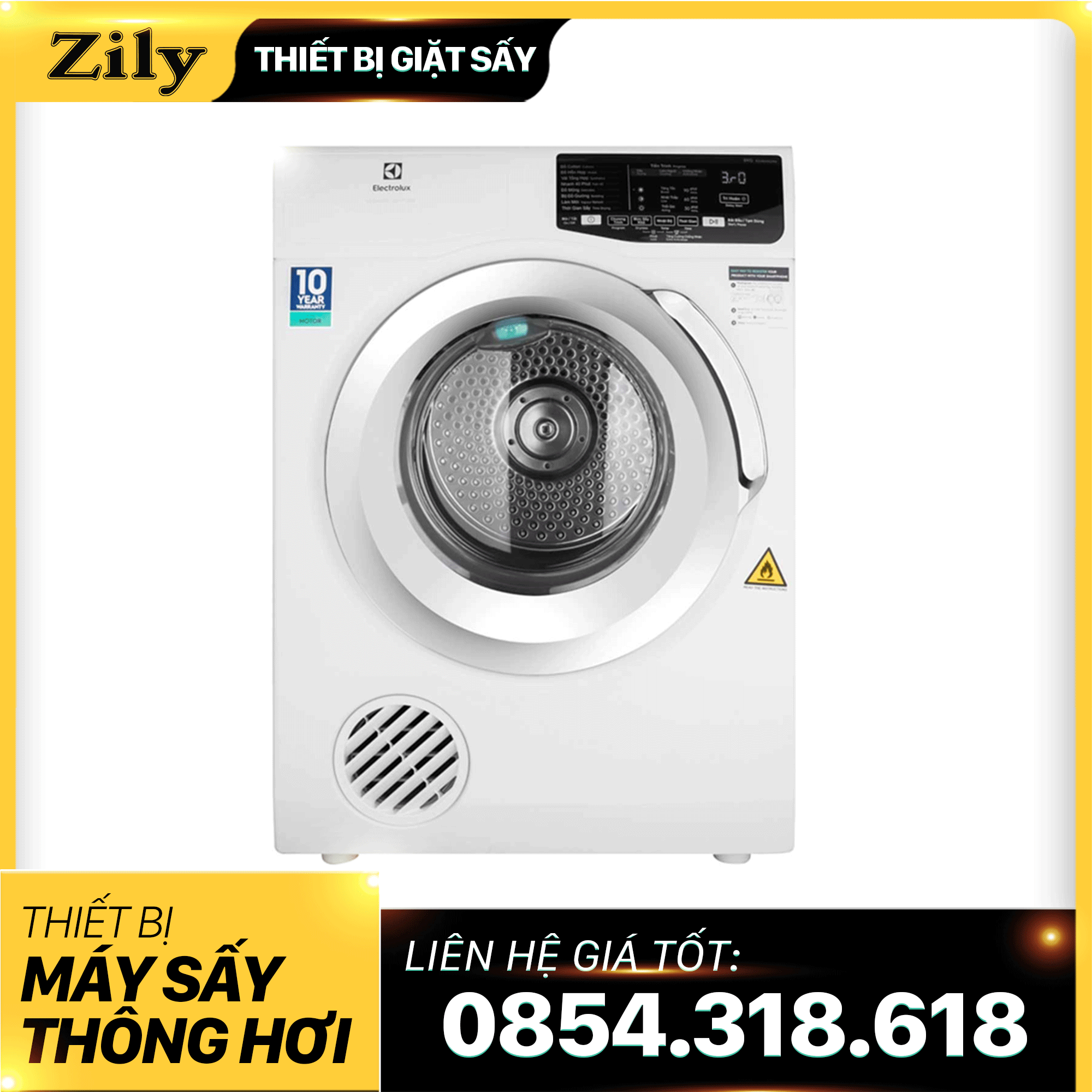  Máy Sấy Electrulux 8 Kg 