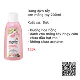  ebelin Nagellackentferner acetonfrei Rosenduft 200 ml - Dung dịch tẩy sơn móng tay không acetone hương hoa hồng 